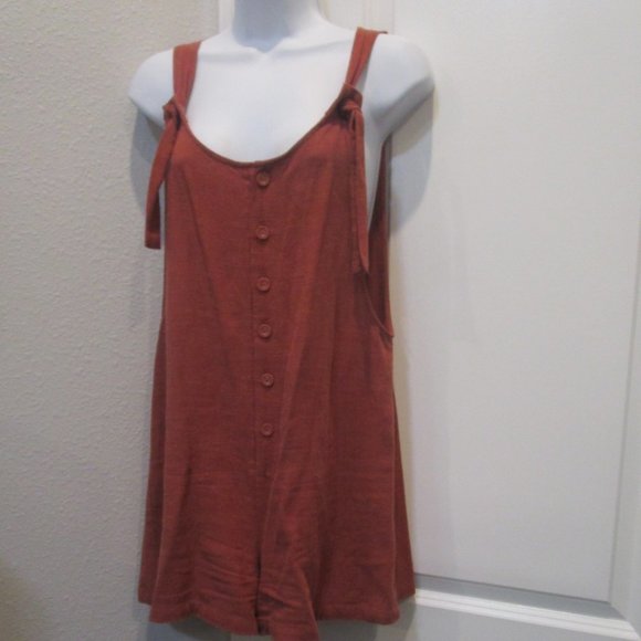 FOREVER 21 BROWN ROMPER SIZE SMALL - Picture 5 of 8